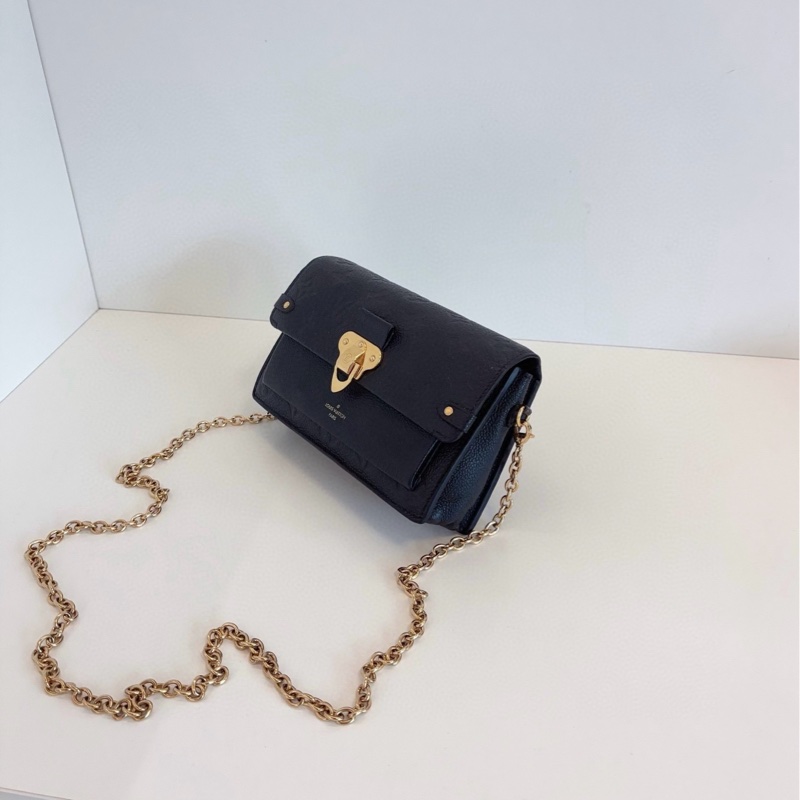 【98新🆕 】LV  Vavin Woc 黑金 壓紋鏈條包 斜挎包-3