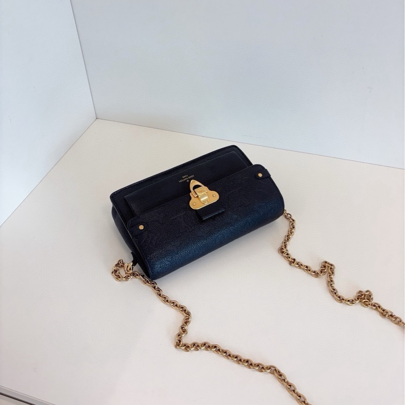 【98新🆕 】LV  Vavin Woc 黑金 壓紋鏈條包 斜挎包-4