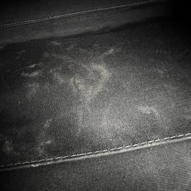 BVLGARI 金字白帆布托特包-7