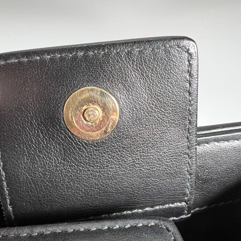 BVLGARI 金字白帆布托特包-9