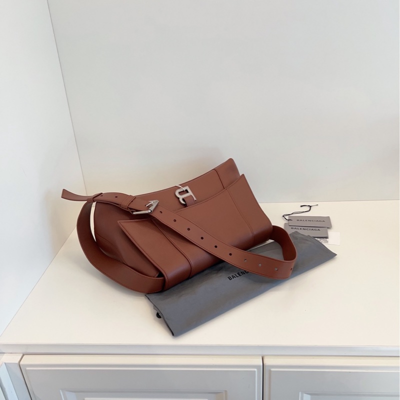 【98新🆕】Balenciaga downtown 寬肩帶沙漏款 中號 斜挎包-3