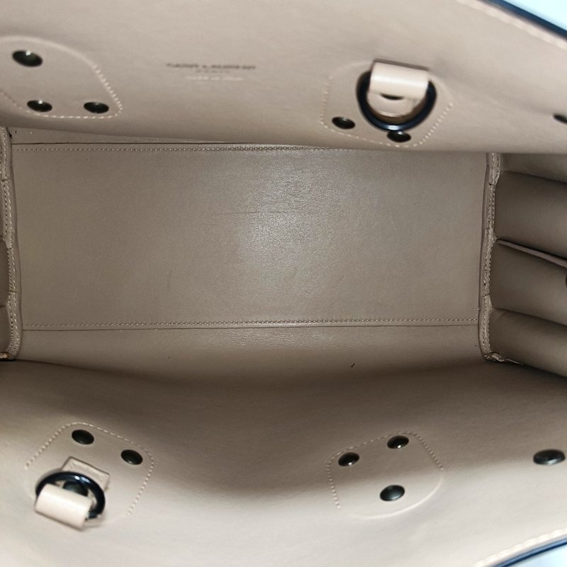 YSL SAC DE JOUR 小號 裸粉色牛皮單肩包手提包 黑色五金 子袋 可拆卸肩帶-6