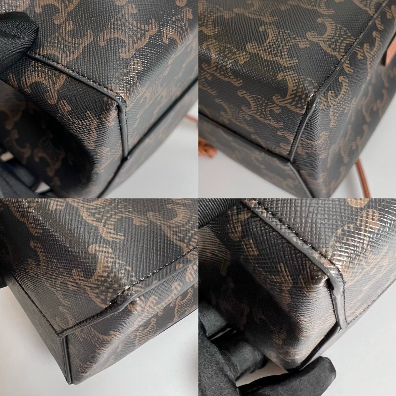 CELINE 老花滿版抽繩小水桶包-8