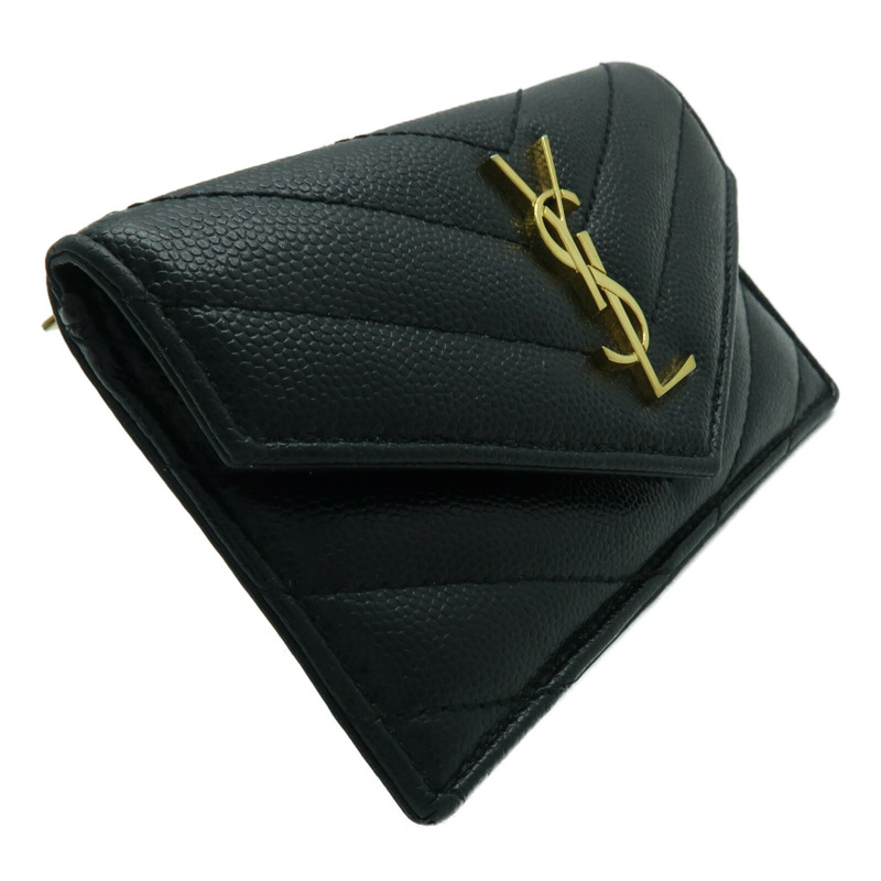 SAINT LAURENT 牛皮皮革Card case金扣卡片套-4