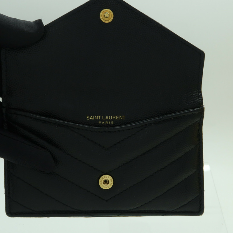 SAINT LAURENT 牛皮皮革Card case金扣卡片套-5