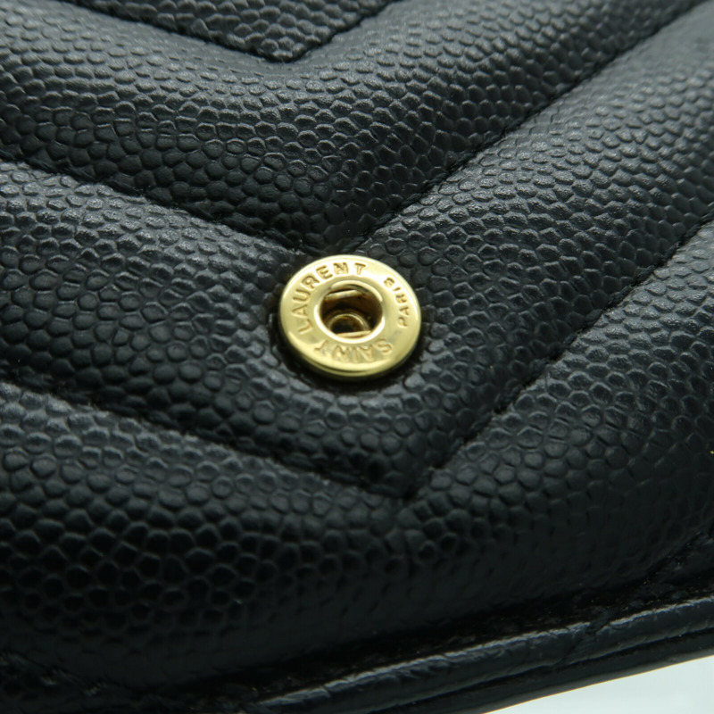 SAINT LAURENT 牛皮皮革Card case金扣卡片套-7