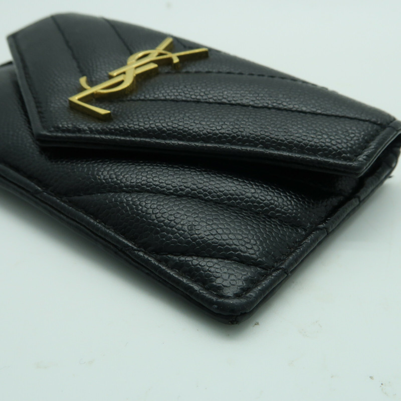SAINT LAURENT 牛皮皮革Card case金扣卡片套-10