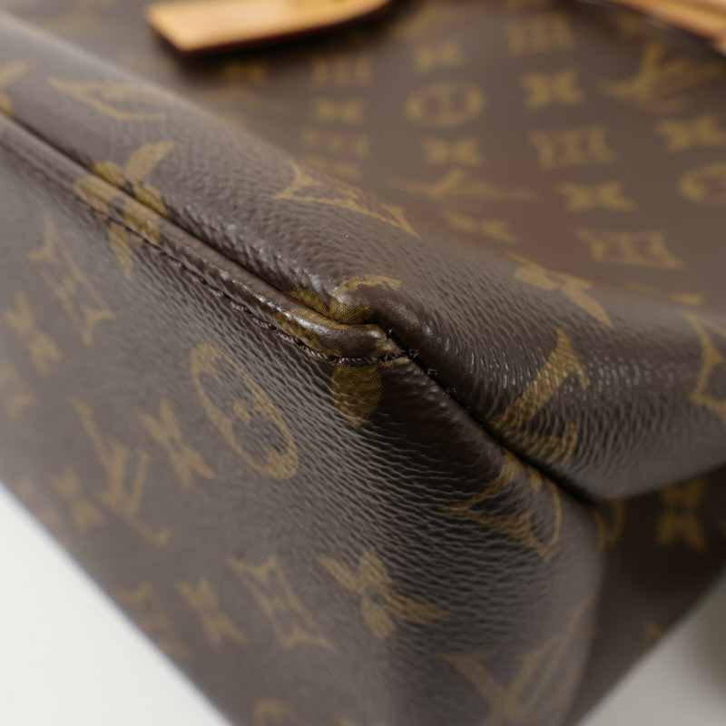 LOUIS VUITTON Monogram Petit Palais金扣手挽肩背兩用袋棕色-6