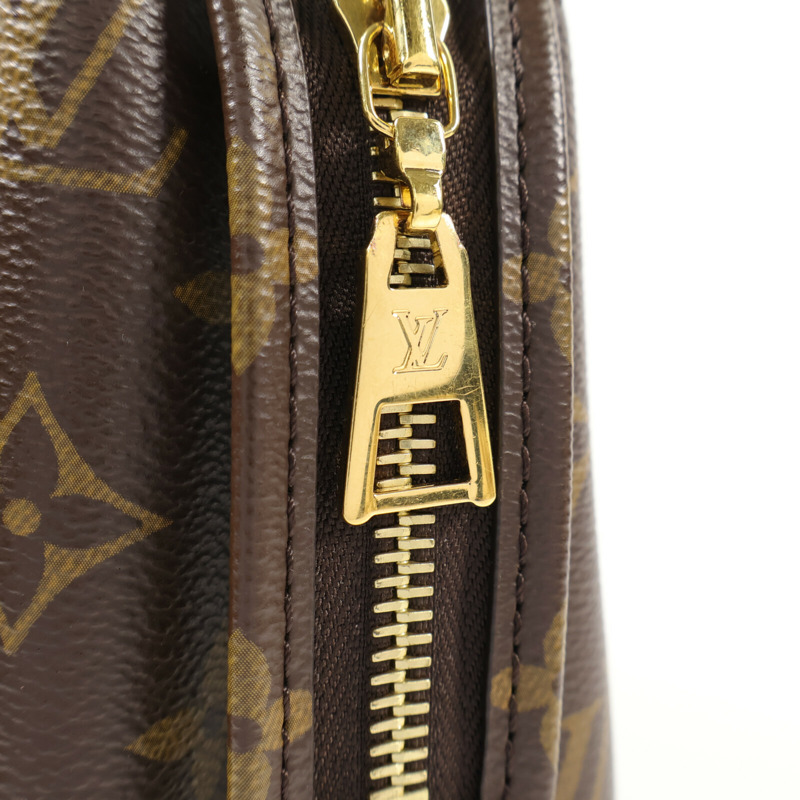 LOUIS VUITTON Monogram Petit Palais金扣手挽肩背兩用袋棕色-12