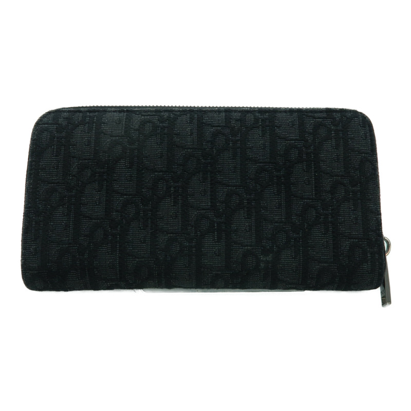 Dior 帆布Wallet銀扣長錢包-1