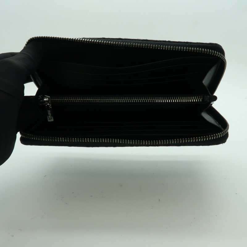 Dior 帆布Wallet銀扣長錢包-3