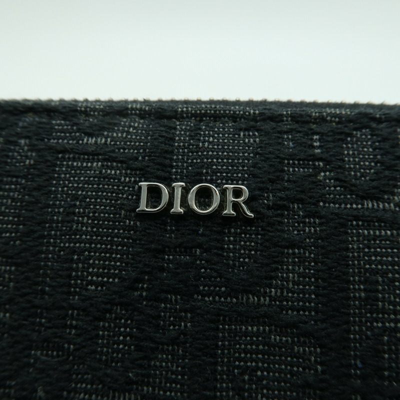 Dior 帆布Wallet銀扣長錢包-4