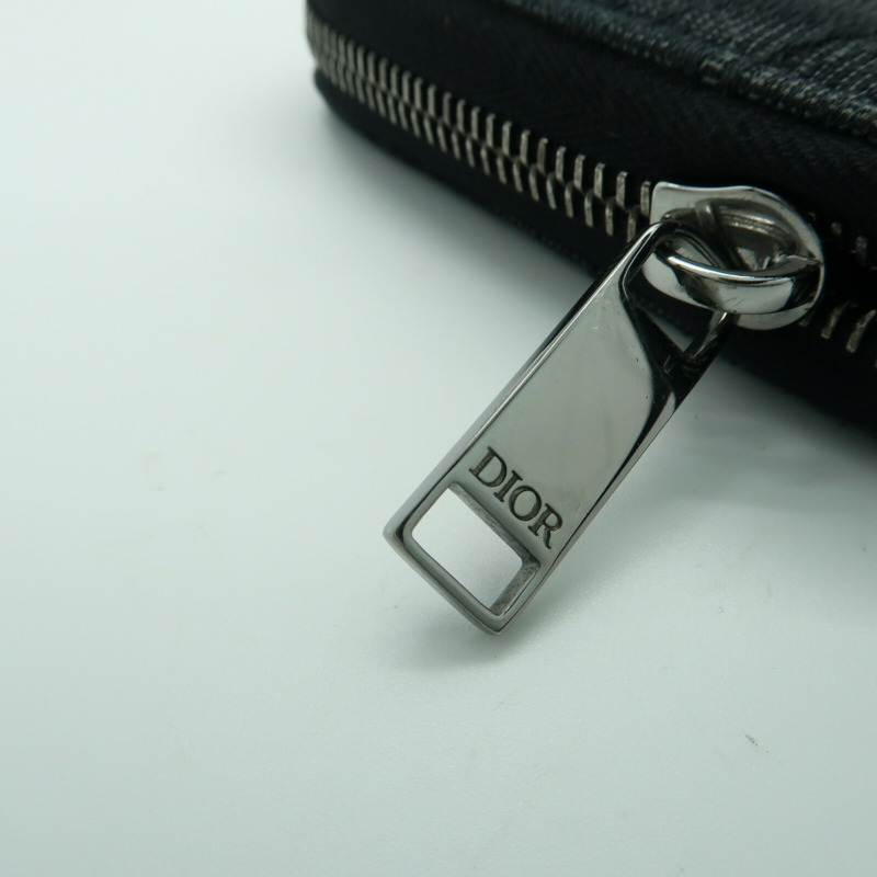 Dior 帆布Wallet銀扣長錢包-5