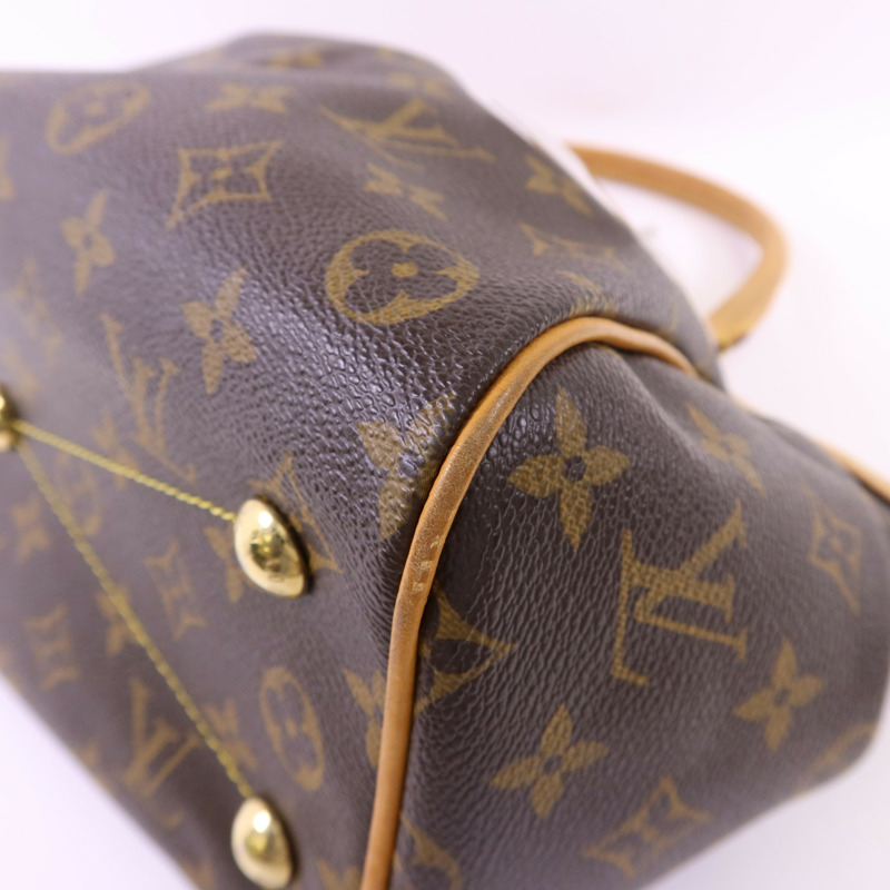 LOUIS VUITTON Monogram Tivoli PM金扣手挽袋-8