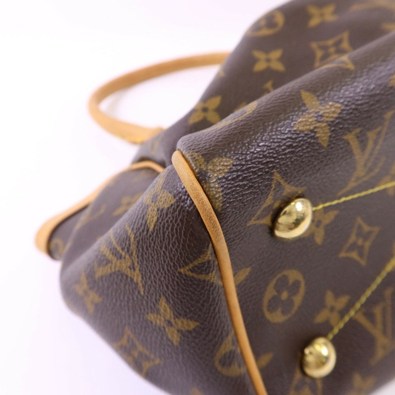 LOUIS VUITTON Monogram Tivoli PM金扣手挽袋-9