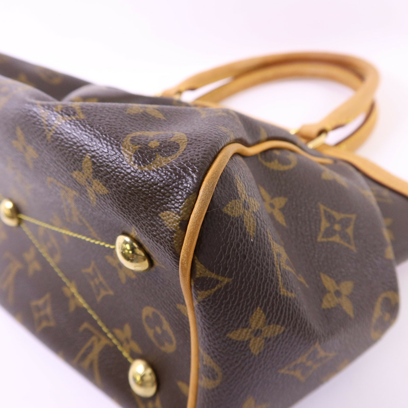 LOUIS VUITTON Monogram Tivoli PM金扣手挽袋-10