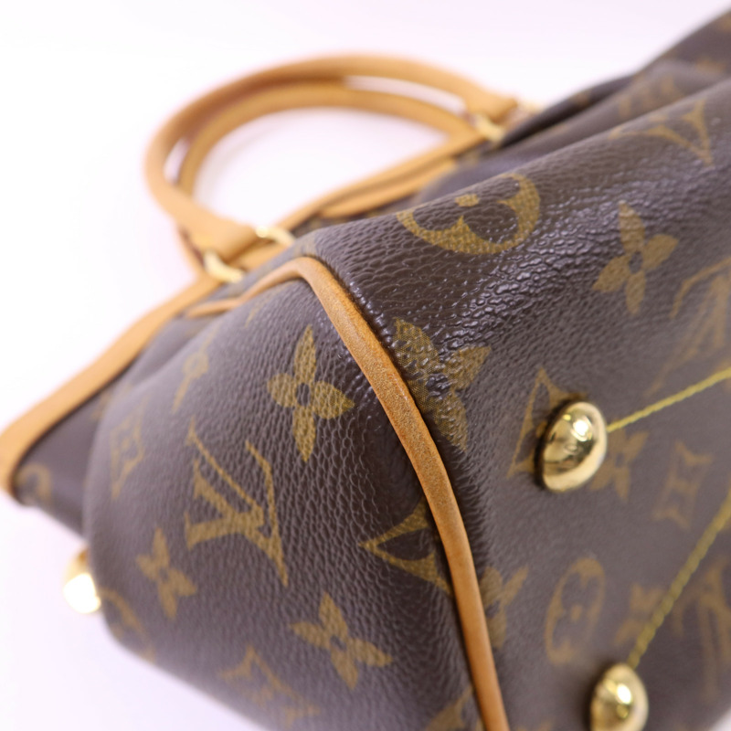LOUIS VUITTON Monogram Tivoli PM金扣手挽袋-11
