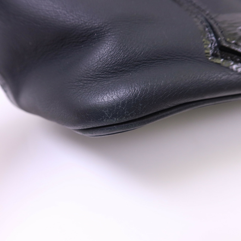 LOUIS VUITTON 牛皮皮革Cuir Obsession Lockit金扣肩背袋-14