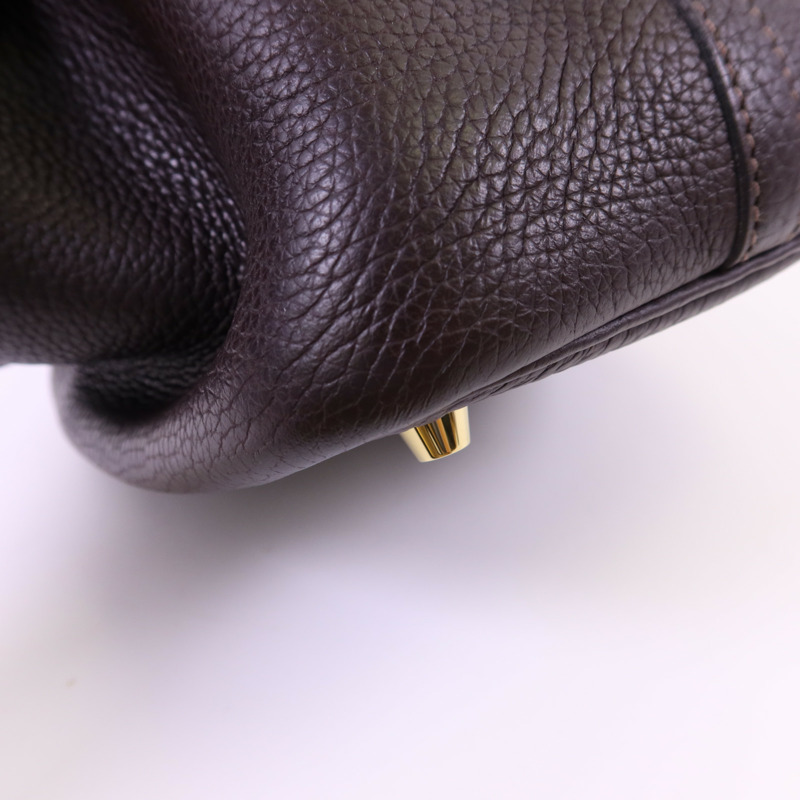 HERMES Clemence皮革Picotin PM金扣手挽袋-11