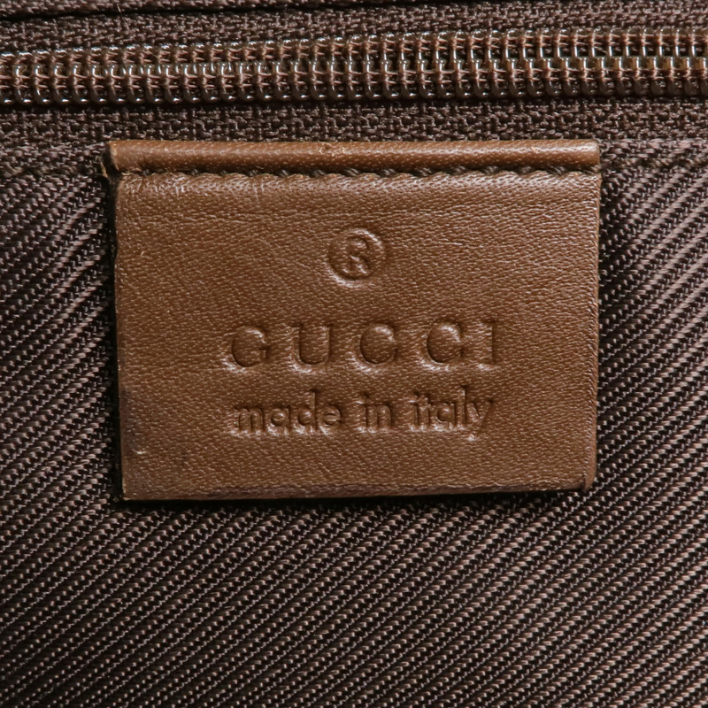 GUCCI 帆布Shoulder Bag銀扣肩背袋-5
