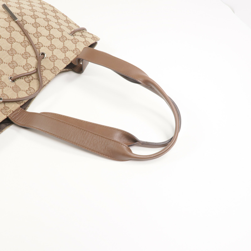 GUCCI 帆布Shoulder Bag銀扣肩背袋-7