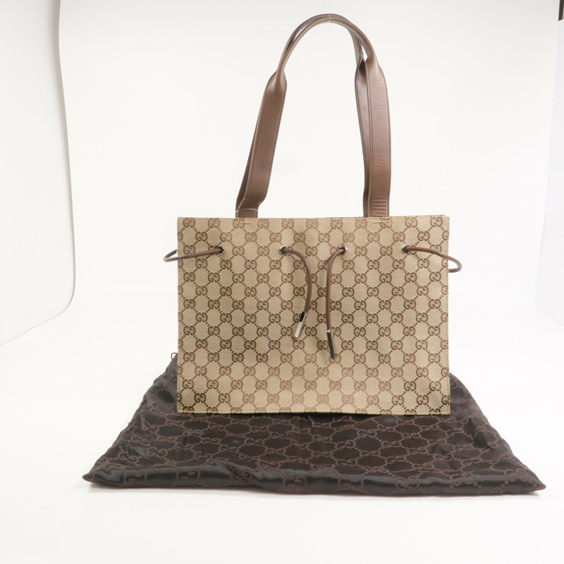 GUCCI 帆布Shoulder Bag銀扣肩背袋-8