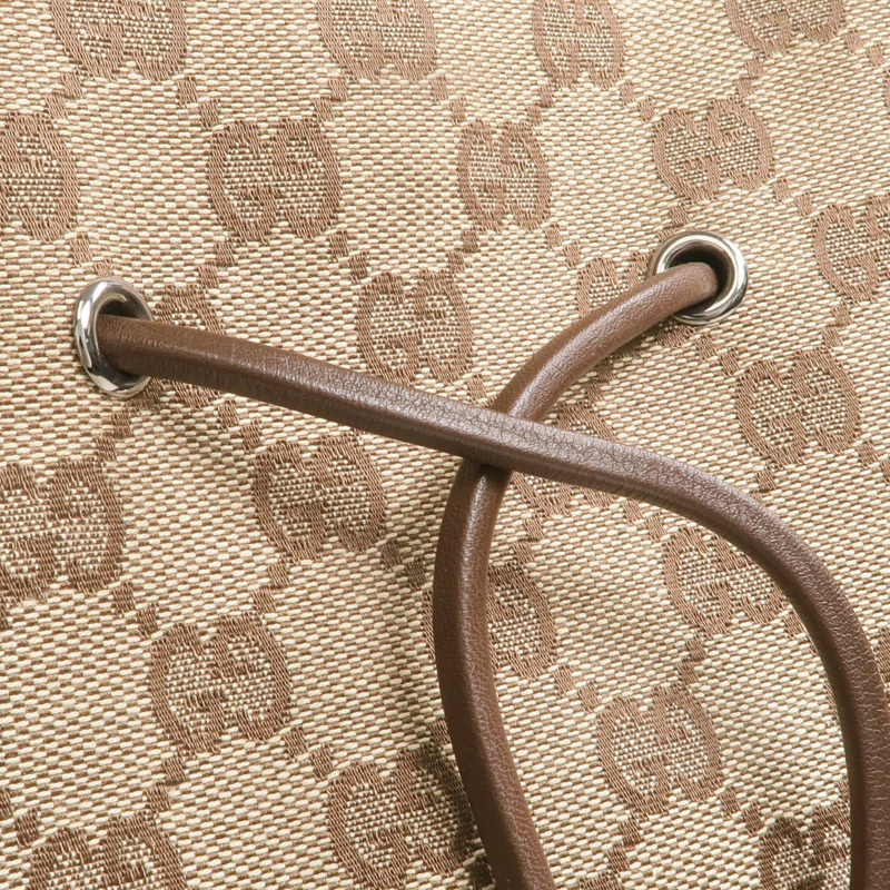 GUCCI 帆布Shoulder Bag銀扣肩背袋-10