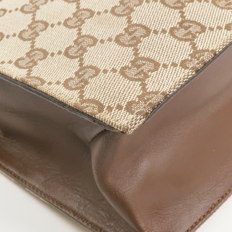 GUCCI 帆布Shoulder Bag銀扣肩背袋-12