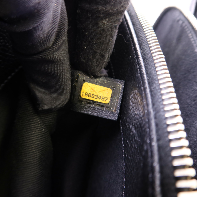 CHANEL 牛皮皮革Chain Shoulder銀扣鏈帶肩背袋-7