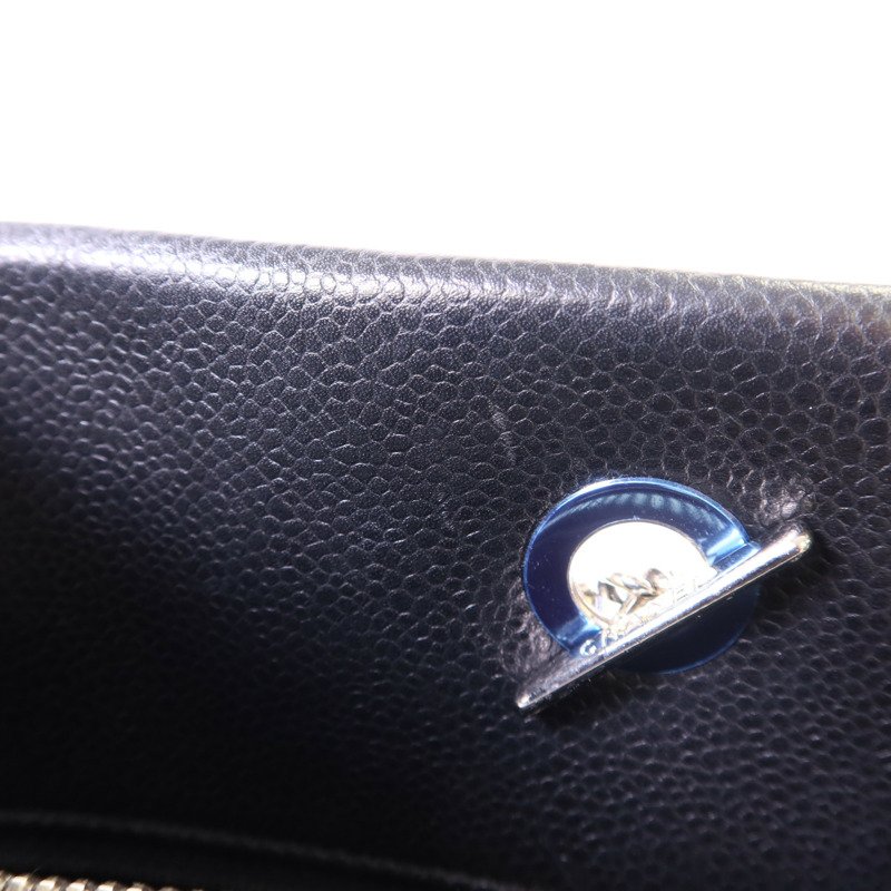 CHANEL 牛皮皮革Chain Shoulder銀扣鏈帶肩背袋-16