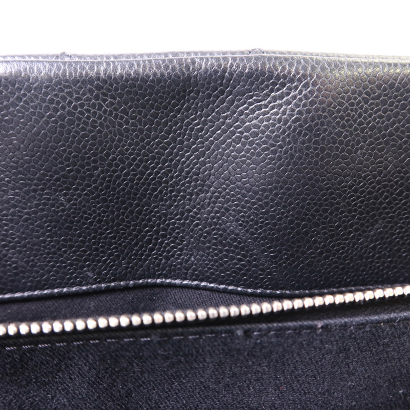 CHANEL 牛皮皮革Chain Shoulder銀扣鏈帶肩背袋-18