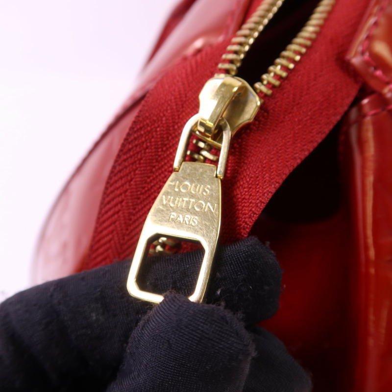 LOUIS VUITTON Monogram Vernis Sherwood PM金扣肩背袋-8