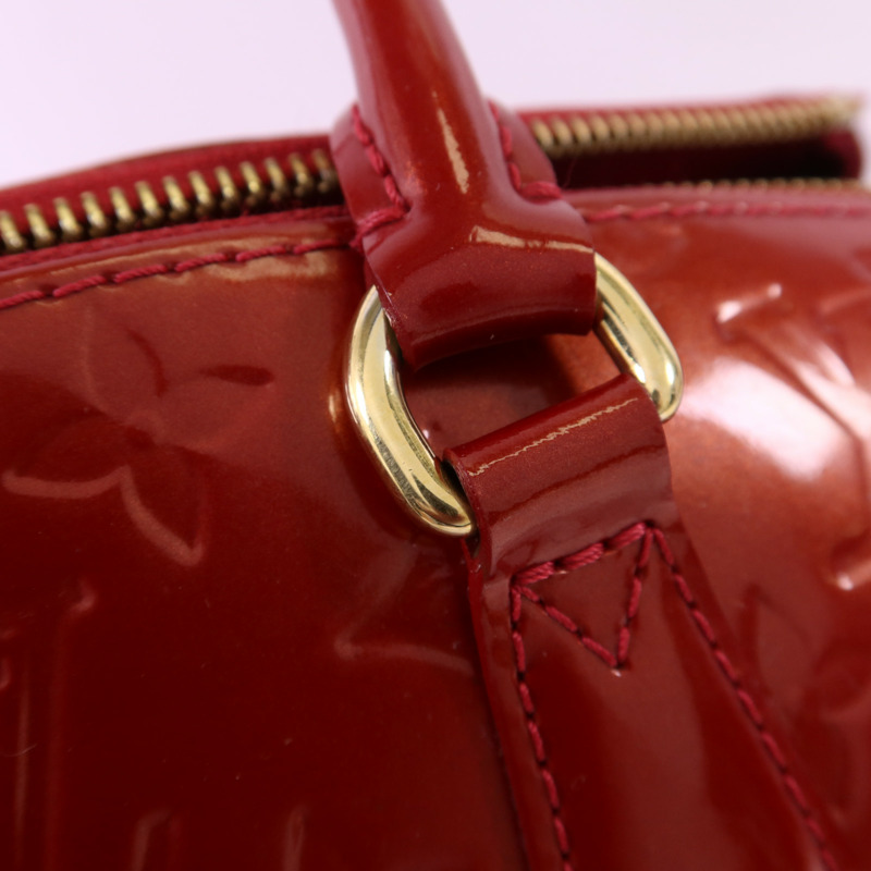 LOUIS VUITTON Monogram Vernis Sherwood PM金扣肩背袋-9