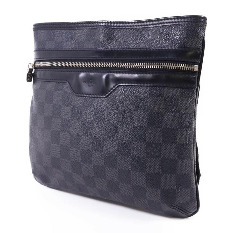LOUIS VUITTON Damier Graphite Thomas銀扣肩背袋-2