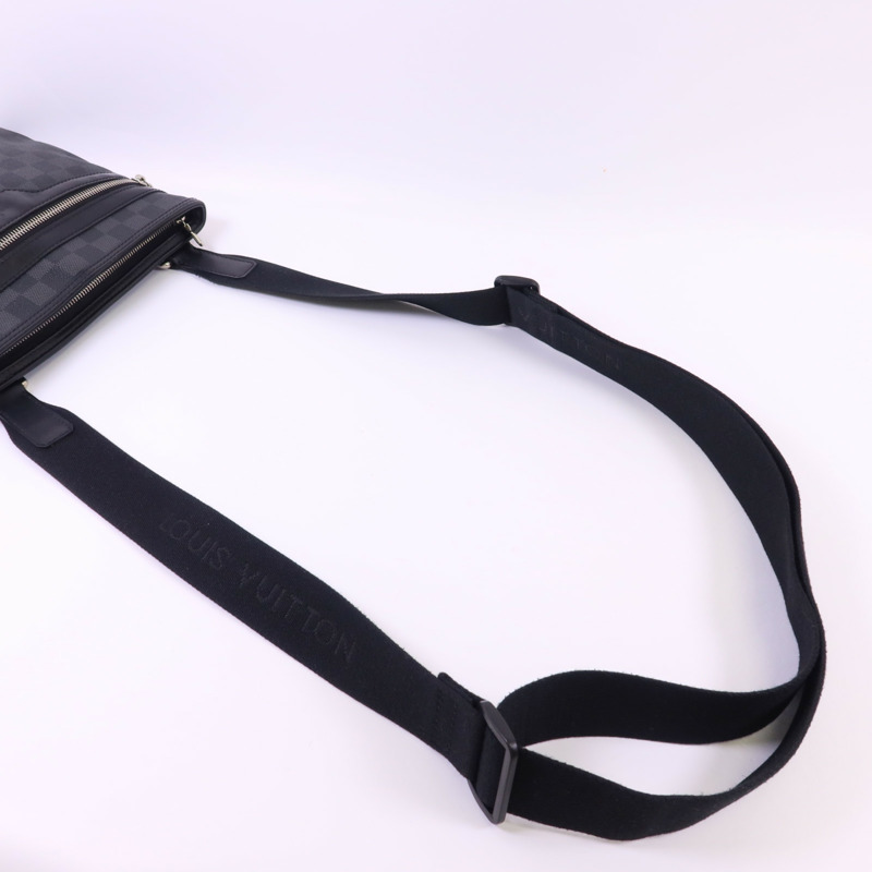 LOUIS VUITTON Damier Graphite Thomas銀扣肩背袋-4