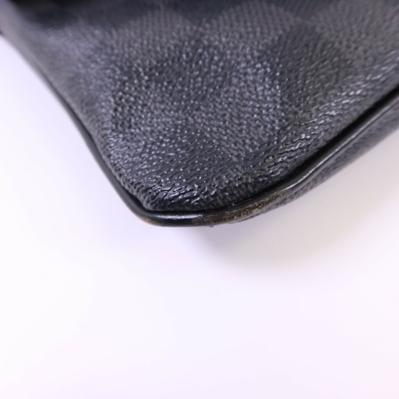 LOUIS VUITTON Damier Graphite Thomas銀扣肩背袋-15