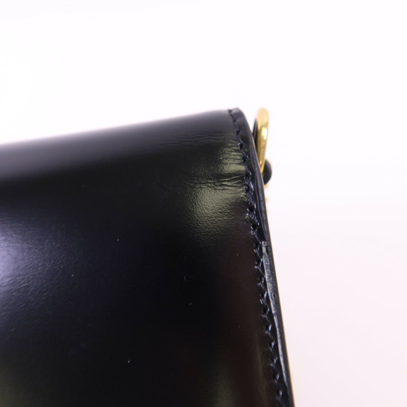 CELINE 牛皮皮革Chain Shoulder金扣肩背袋-17