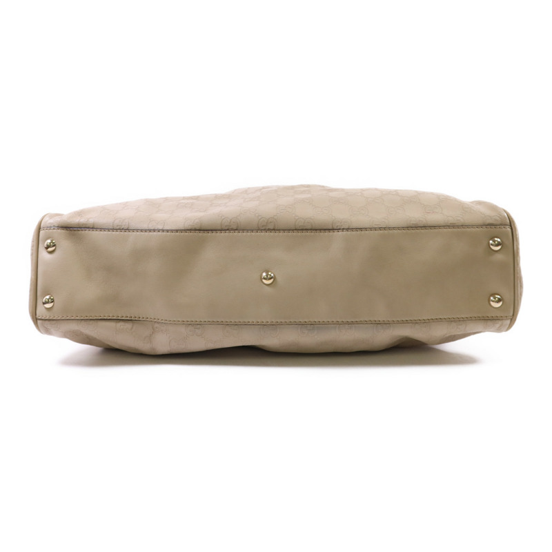 GUCCI 牛皮皮革Guccissima Braided Peggy Tote銀扣肩背袋-3