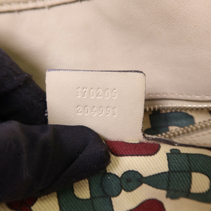 GUCCI 牛皮皮革Guccissima Braided Peggy Tote銀扣肩背袋-7