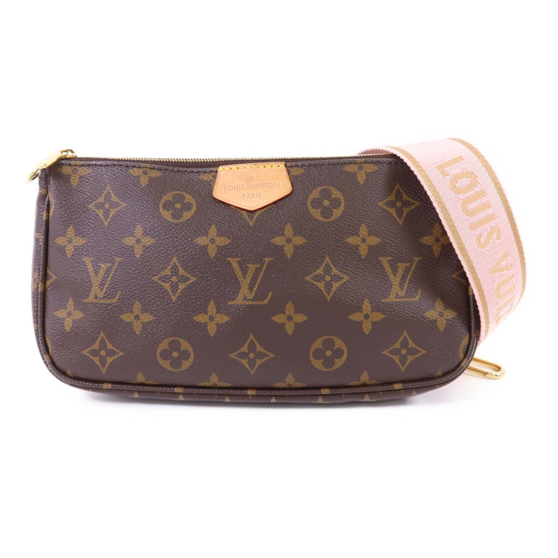 LOUIS VUITTON Monogram Multi Pochette Accessories金扣鏈帶手挽肩背兩用袋-1