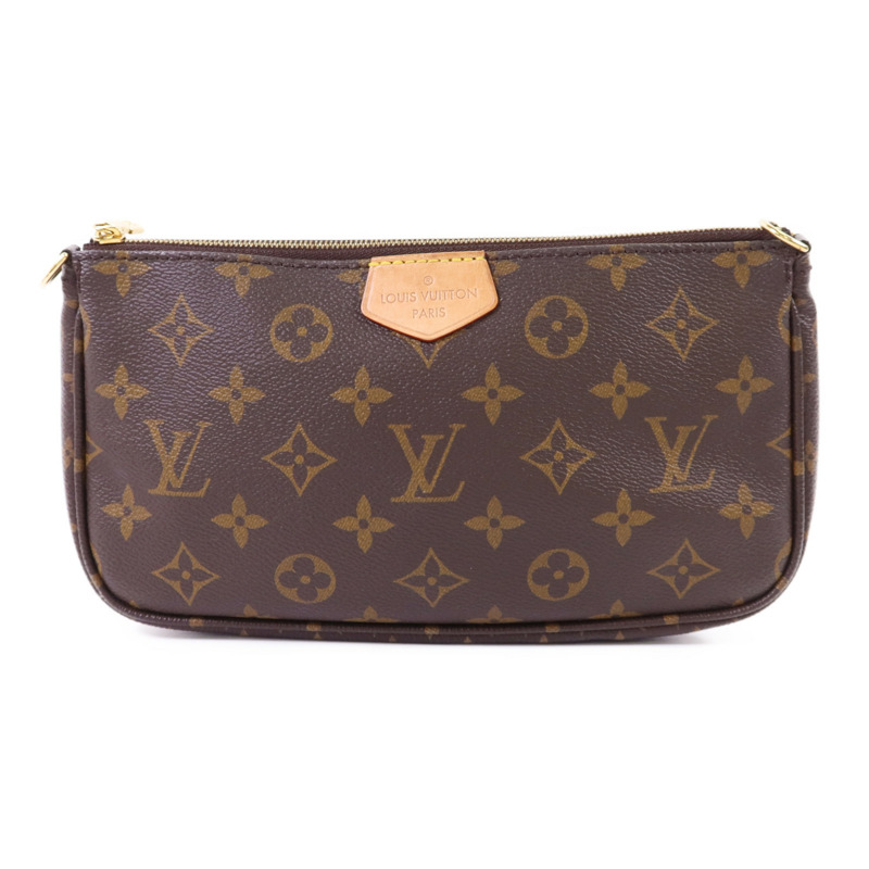 LOUIS VUITTON Monogram Multi Pochette Accessories金扣鏈帶手挽肩背兩用袋-2