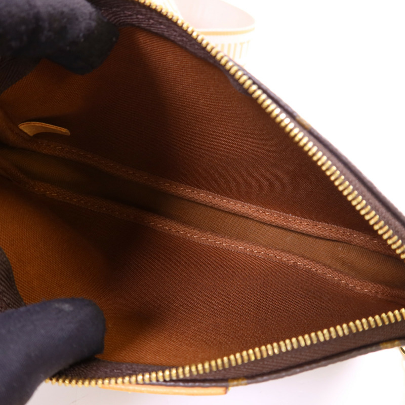 LOUIS VUITTON Monogram Multi Pochette Accessories金扣鏈帶手挽肩背兩用袋-13