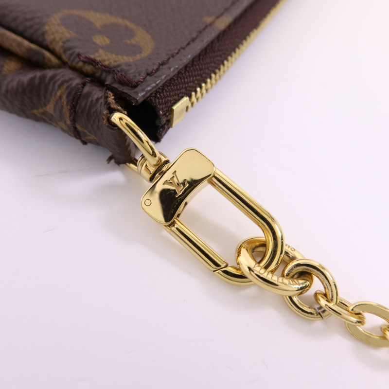 LOUIS VUITTON Monogram Multi Pochette Accessories金扣鏈帶手挽肩背兩用袋-14