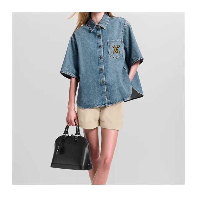 LOUIS VUITTON Alma PM 手提包 Epi 黑色 M40302-1