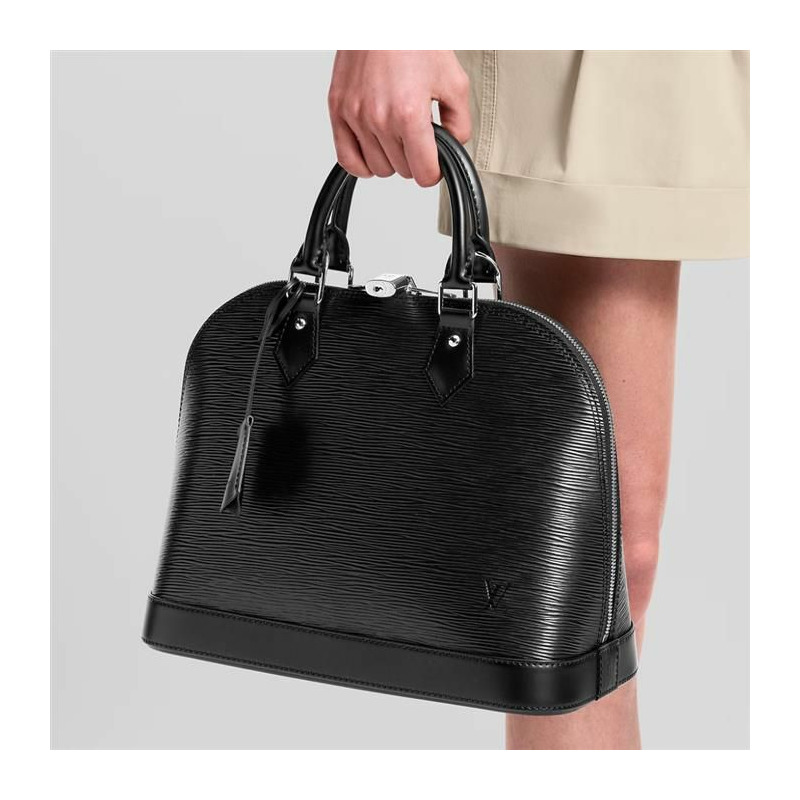 LOUIS VUITTON Alma PM 手提包 Epi 黑色 M40302-6