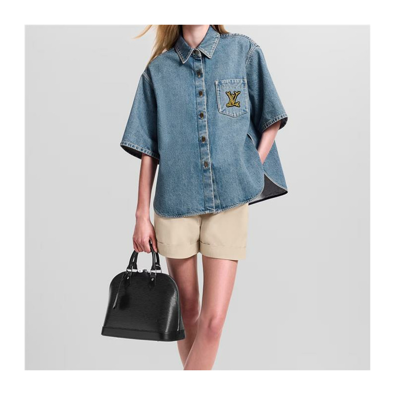 LOUIS VUITTON Alma PM 手提包 Epi 黑色 M40302-8