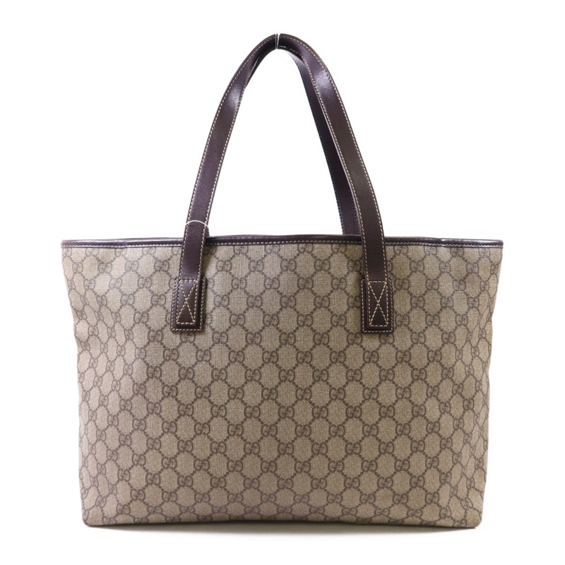 GUCCI 帆布Tote Bag銀扣手挽袋-1