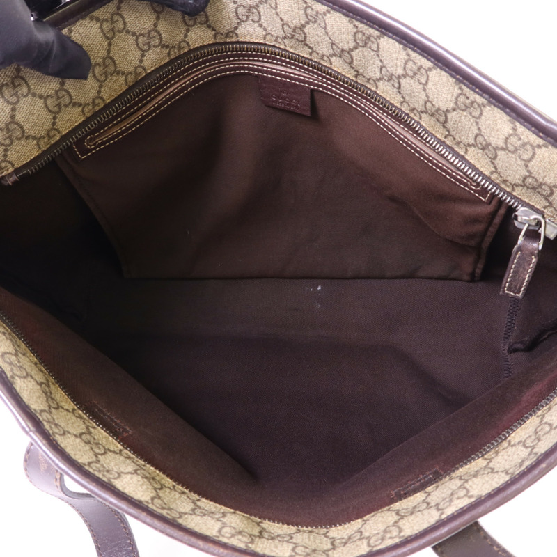 GUCCI 帆布Tote Bag銀扣手挽袋-5