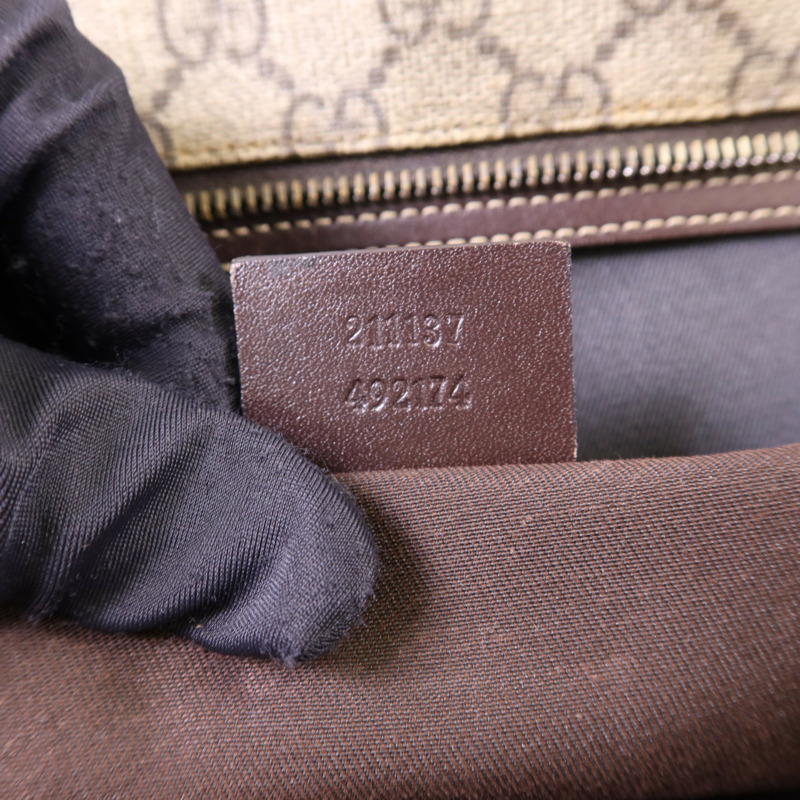 GUCCI 帆布Tote Bag銀扣手挽袋-7