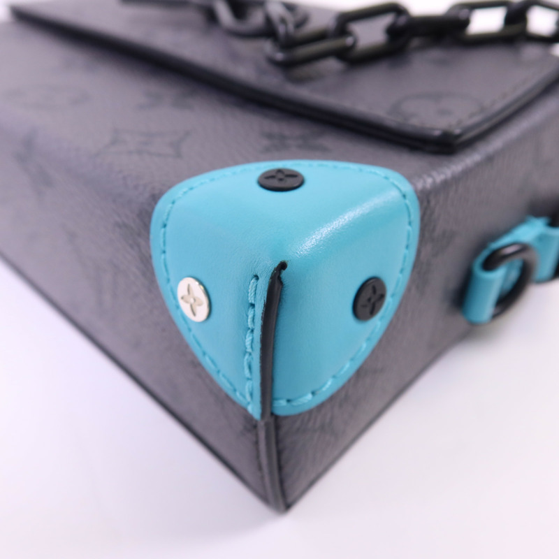 LOUIS VUITTON Monogram Eclipse Reverse Steamer Wearable Wallet肩背袋-8